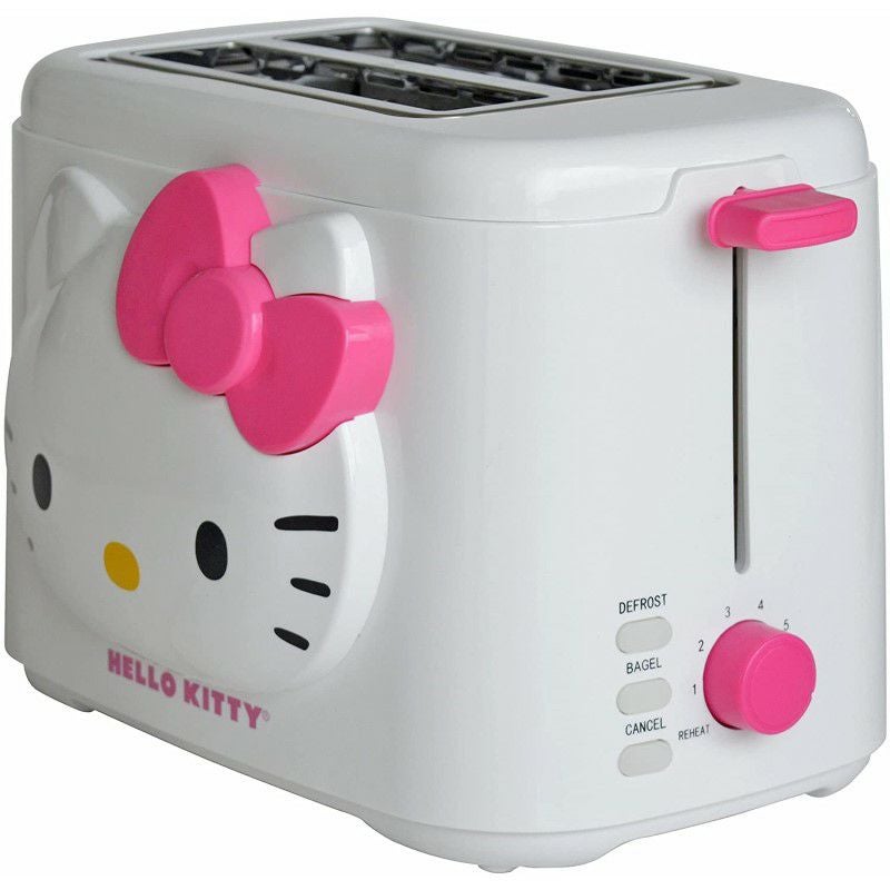 ハローキティ2枚焼きワイドスロットトースターHelloKitty2-SliceWideSlotToasterWithCoolTouchExterior家電