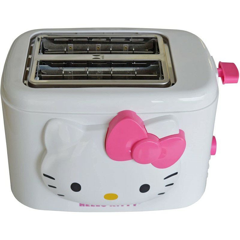 ハローキティ2枚焼きワイドスロットトースターポップアップHelloKitty2-SliceWideSlotToasterWithCoolTouchExterior家電