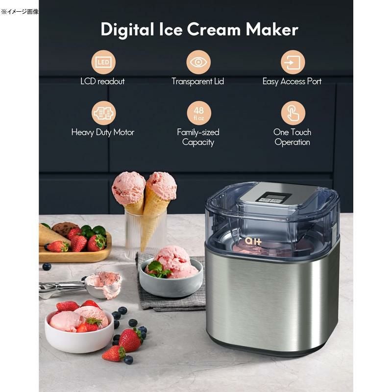 電動アイスクリームメーカーマシン1.4LaukeyhomeIceCreamMachine家電