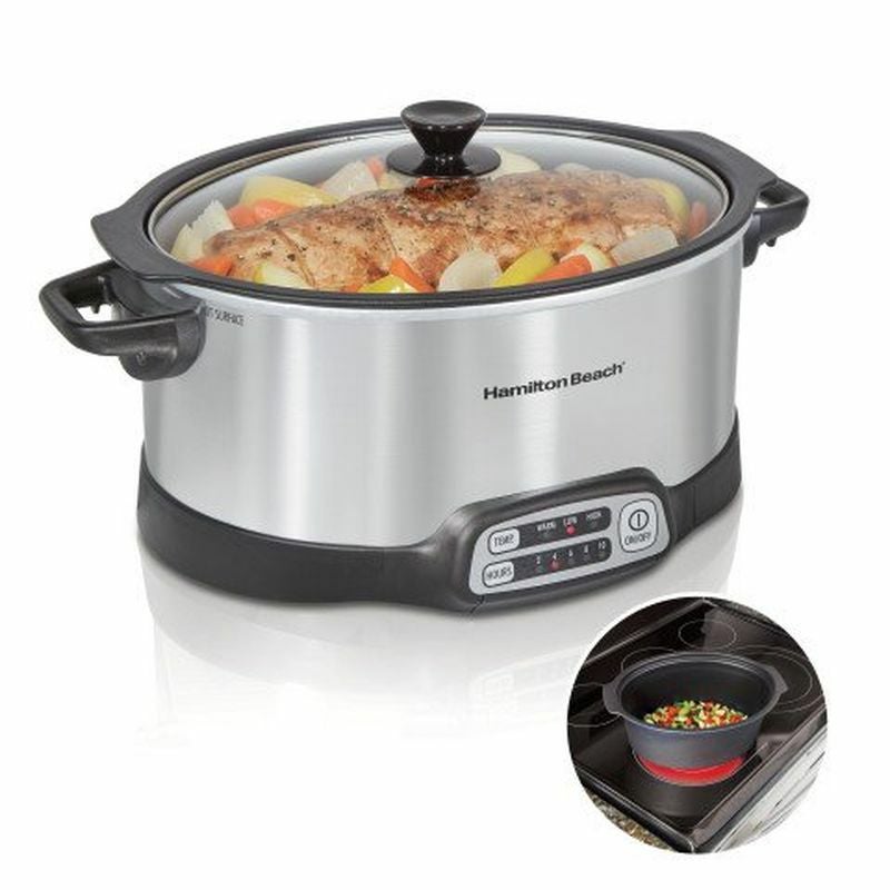 ハミルトンビーチ プログラマブル スロークッカー 5．7L 電気鍋 Hamilton Beach 33967 STAY or GO 6-Quart Programmable Slow Cooker ハミルトンビーチ プログラマブル スロークッカー 5．7L 電気鍋
