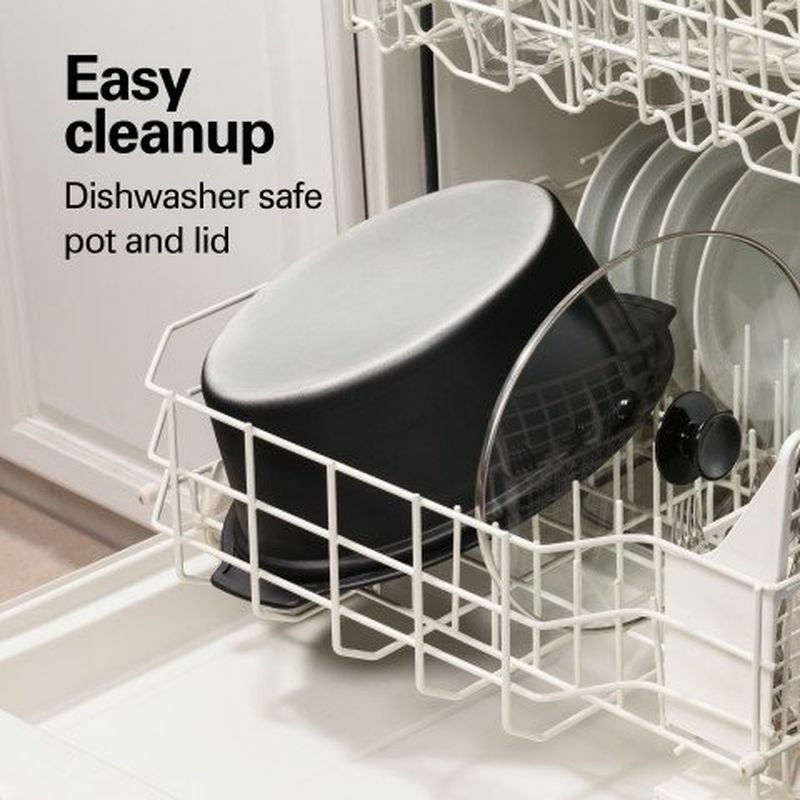 ハミルトンビーチスロークッカーグルメ鍋5.6LHamiltonBeachSet'nForgetProgrammableSlowCookerWithTemperatureProbe,6-Quart(33969A)