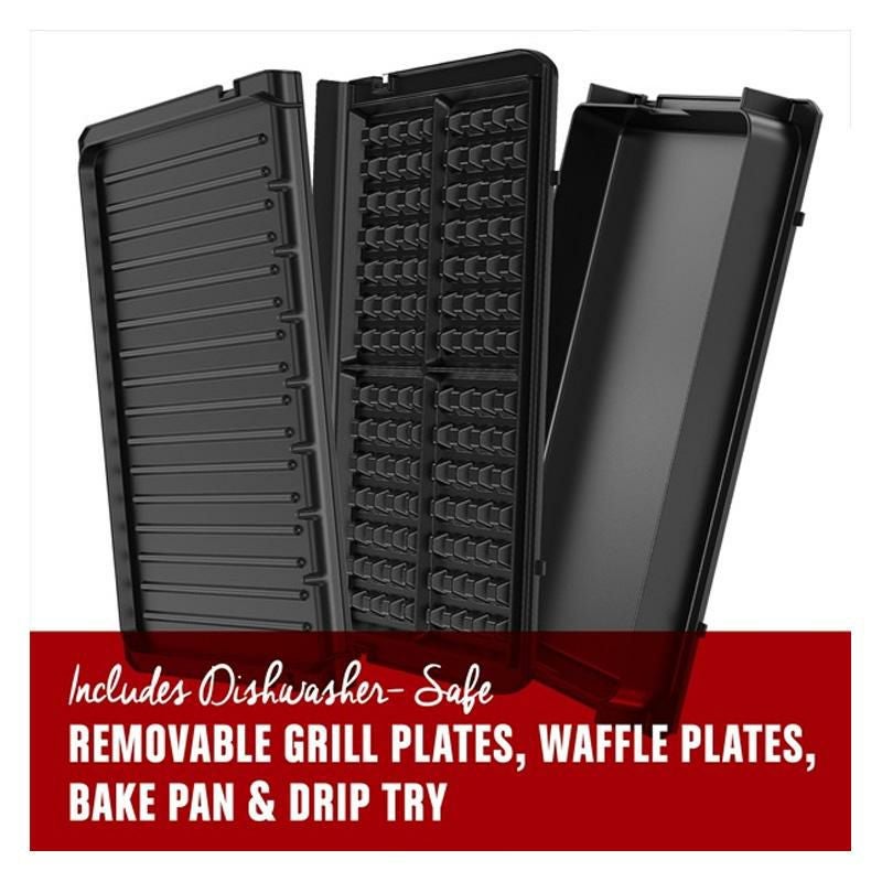 パニーニメーカープレスインドアグリルプレート取り外しジョージフォアマンGeorgeForemanRapidGrillSeries6-ServingRemovablePlateElectricIndoorGrillAndPaniniPressRPGD3994家電