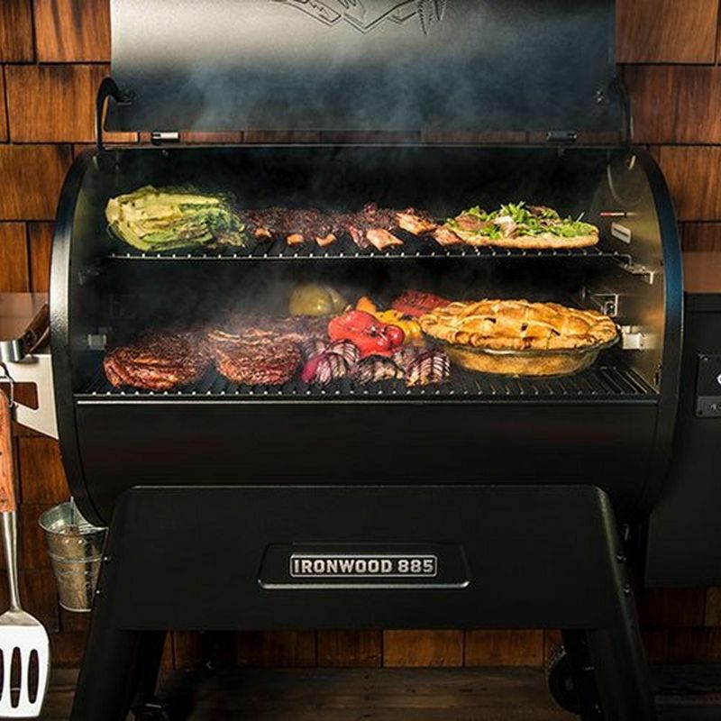Traeger Ironwood 885 ペレットBBQグリル 燻製スモーカー WiFIRE温度