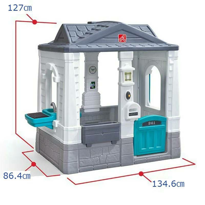 家おうち遊具コテージアメリカ製Step2Neat&TidyCottageHomestyleEdition-Gray