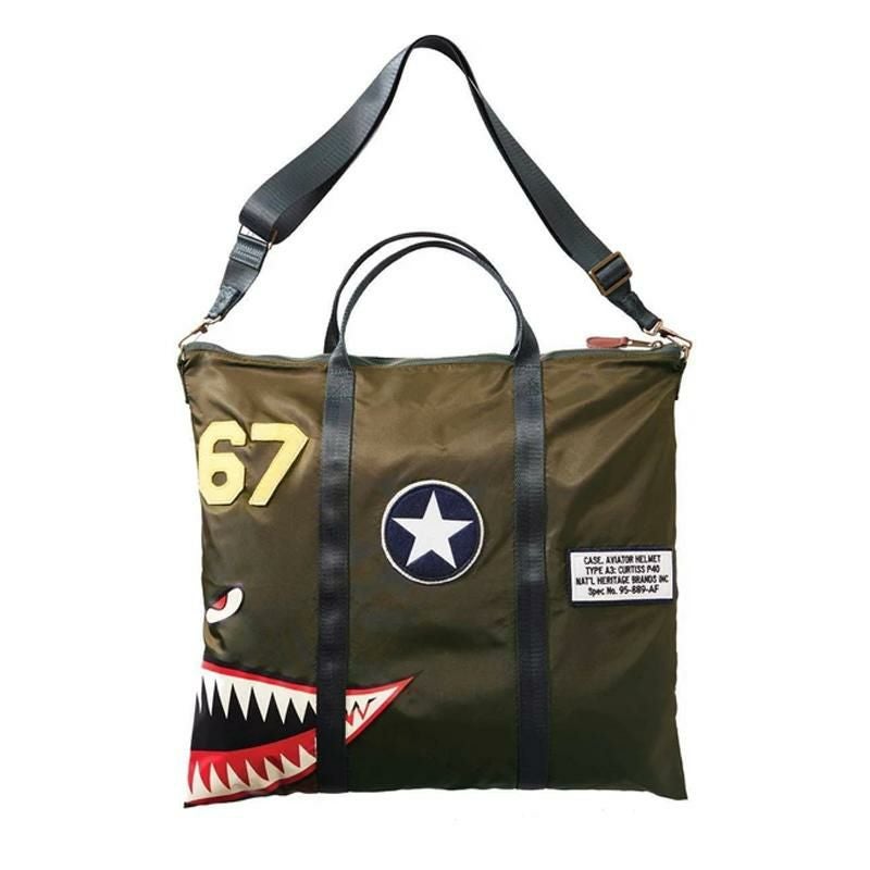 P-40 ヘルメットバッグ ストラップ カーチス 戦闘機 Red Canoe P-40