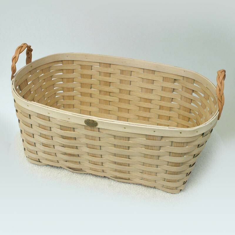 ランドリーバスケットオーバル洗濯かごアメリカ製PeterboroOvalLaundryBasket