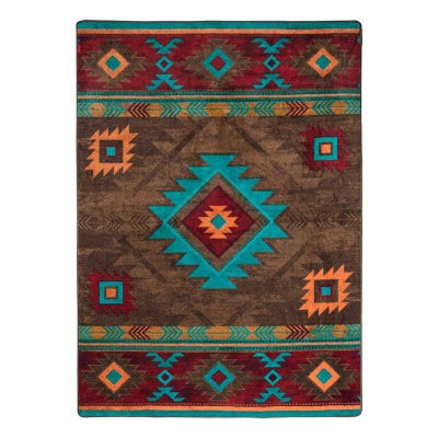 ラグアメリカ製EnduraStranナイロンウイスキーリバーターコイズCobaltCreekRugsWhiskeyRiver-Turquoise