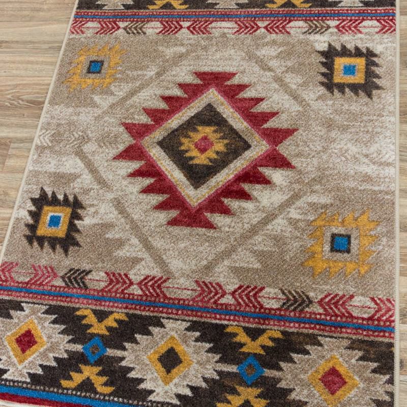 ラグアメリカ製EnduraStranナイロンウイスキーリバーナチュラルCobaltCreekRugsWhiskeyRiver-Natural