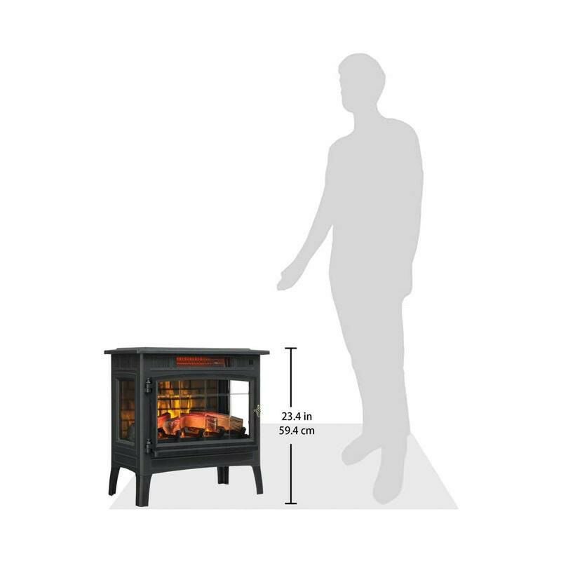 暖炉型 ヒーター 3D 赤外線 電気 ストーブ リモコン付 Duraflame 3D