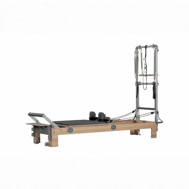 ピラティスリフォーマーウッドBASISYSTEMSWOODPILATESREFORMERWITHHALF-TRAPEZETOWER