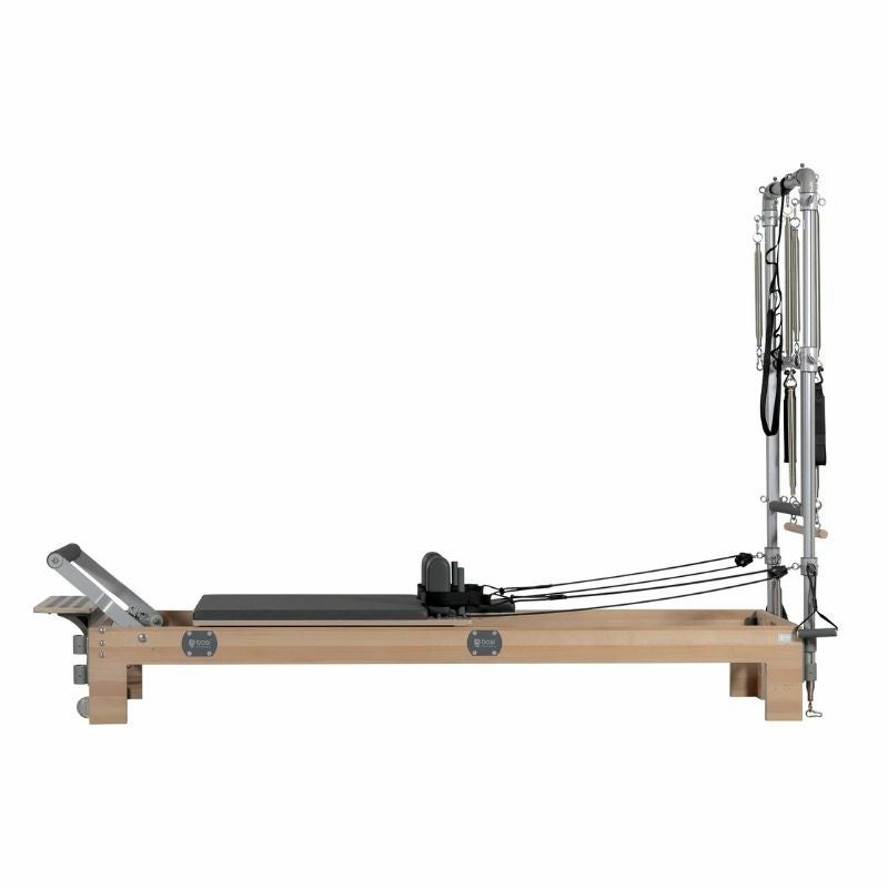 ピラティスリフォーマーウッドBASISYSTEMSWOODPILATESREFORMERWITHHALF-TRAPEZETOWER