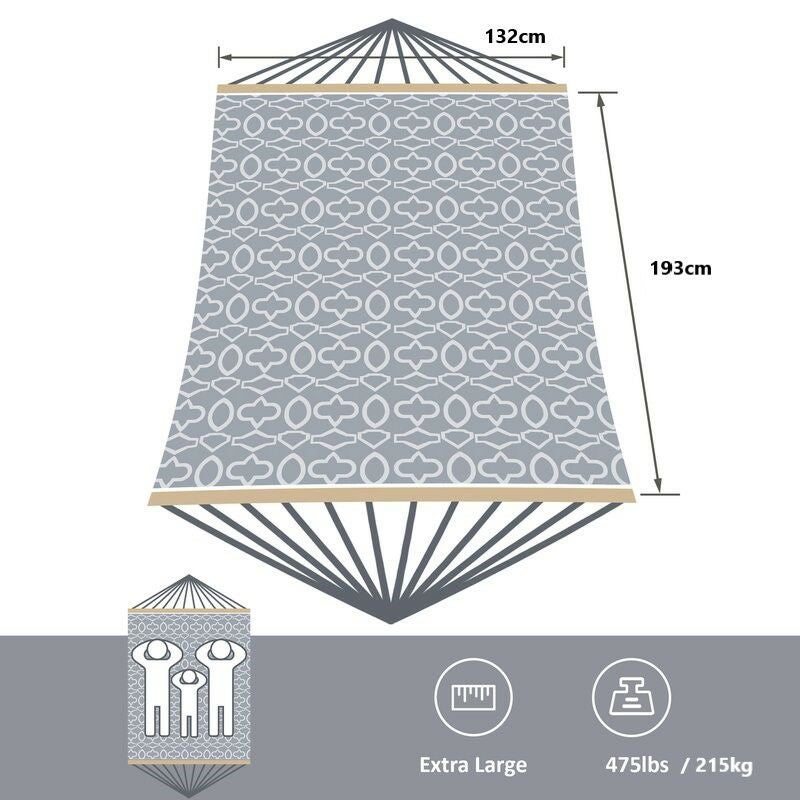 ハンモックスタンド付ダブル2人215kgまでSol72OutdoorMejiasDoubleSpreaderBarHammockwithStand