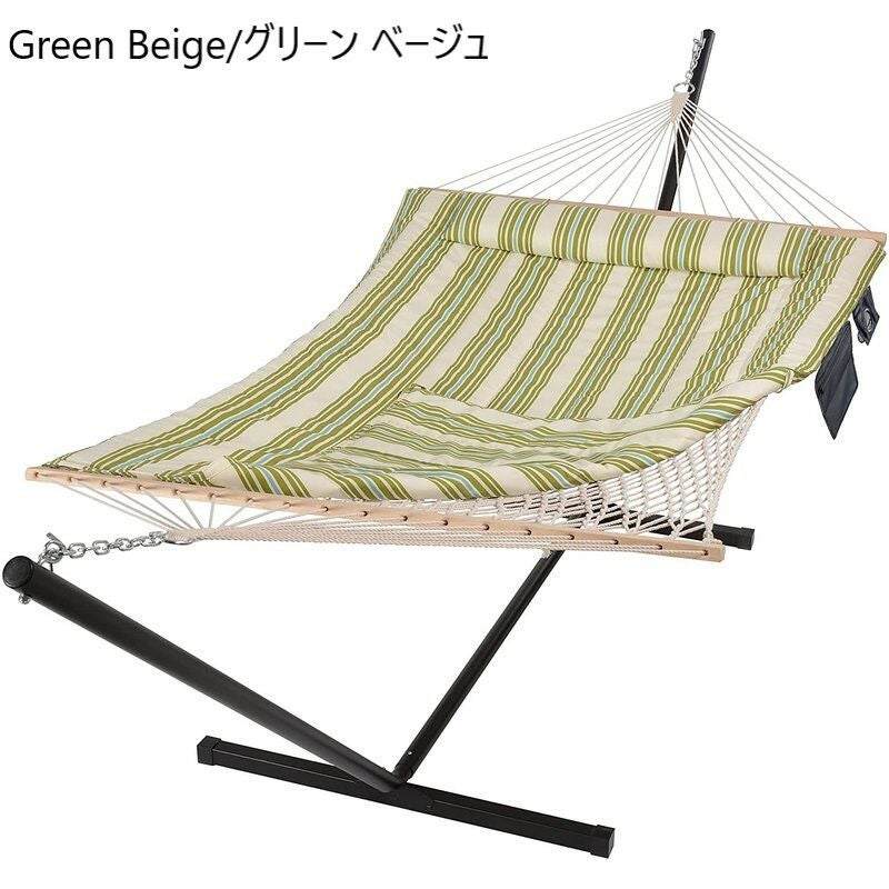 ハンモックスタンド付ダブル2人215kgまでSol72OutdoorMejiasDoubleSpreaderBarHammockwithStand