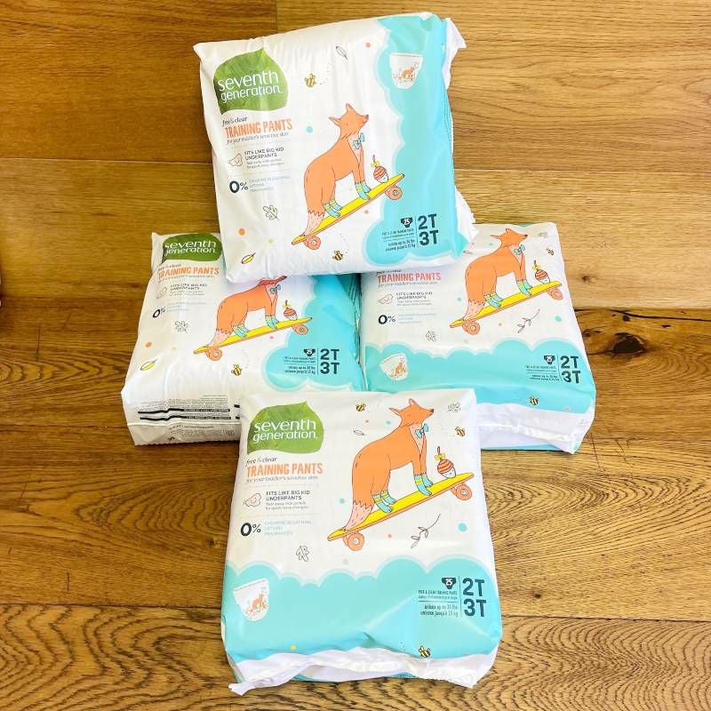 トレーニングパンツセブンスジェネレーション大容量敏感肌用男女共用紙おむつ無香料SeventhGenerationFree&ClearPottyTrainingPantsSensitiveskinunisex