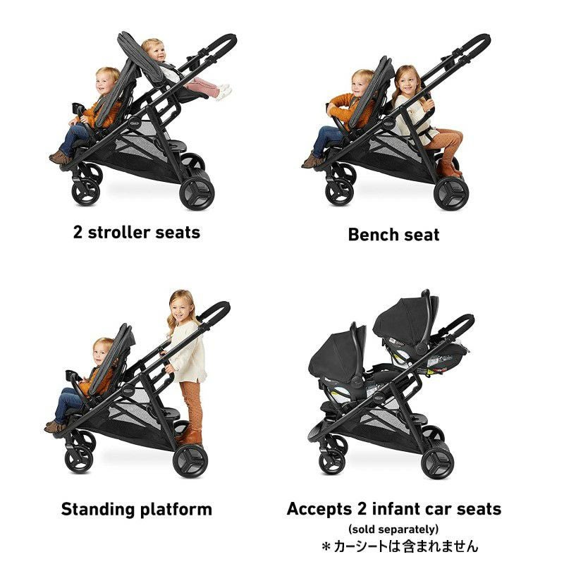 【送料無料】双子用ベビーカータンデム前後二人乗りGracoDuoGliderClassicConnectStroller,Dragonfly【smtb-k】【kb】【RCP】