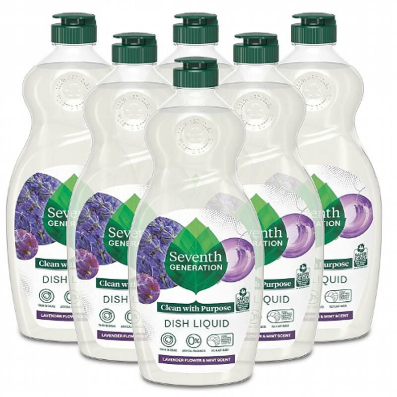 セブンスジェネレーション食器用洗剤736ml6本セットSeventhGenerationNaturalDishLiquid,Free&ClearUnscented,25-OunceBottles(Packof6)【RCP】