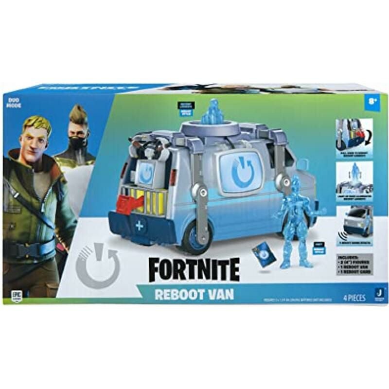 フォートナイトバトルバスデラックス車カーおもちゃフィギュアリクルートジョンジートマトヘッド付きFortniteBattleBusDeluxeVehicle-Includes4InchRecruit(Jonesy)andExclusiveTomatoheadActionFigures
