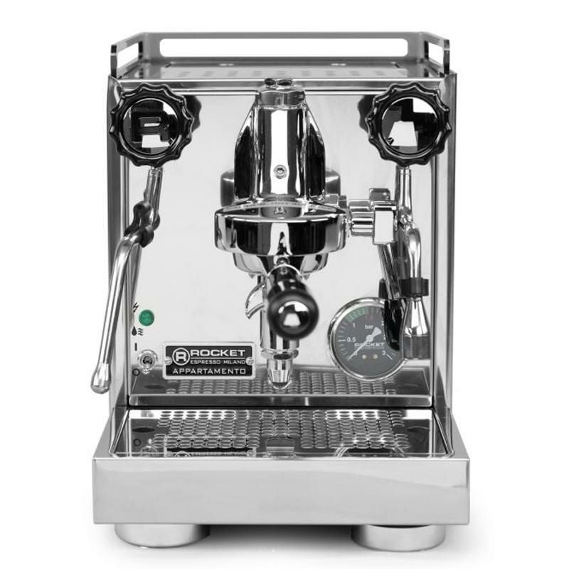 Rocket appartmentoロケットエスプレッソマシン ボッタムレス付き Rocket Appartamento TCA Espresso Machine - Compact & Elegant