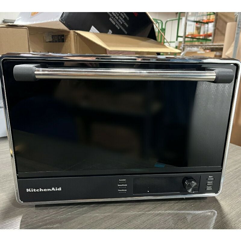 デュアルコンベクションデジタルオーブン28Lプローブ付ブラックキッチンエイドKitchenAidDualConvectionCountertopOvenwithAirFryandTemperatureProbe-KCO224BM家電