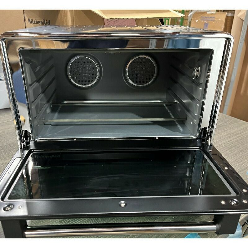 デュアルコンベクションデジタルオーブン28Lプローブ付ブラックキッチンエイドKitchenAidDualConvectionCountertopOvenwithAirFryandTemperatureProbe-KCO224BM家電