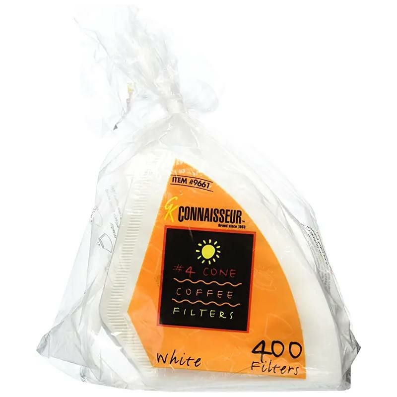コーヒーフィルター紙400枚ペーパードリップコーンホワイトRocklineIndustries#4ConeCoffeeFilters-OxygenCleansed-400Count,White,CECOMINOD065352