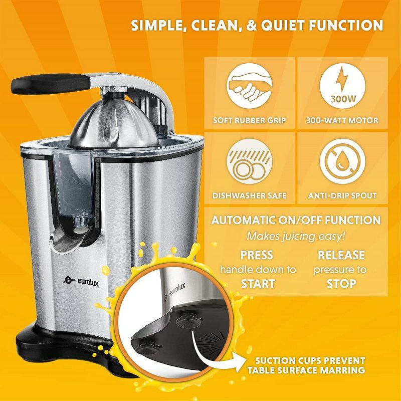 電動シトラスジューサー ステンレス Eurolux Electric Citrus Juicer