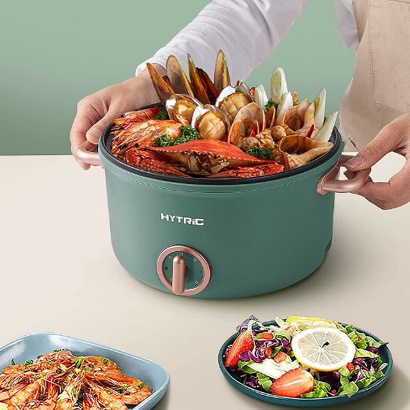 電気鍋 2.5L ポータブル 両手鍋 Hytric Electric Hot Pot, 2.5L