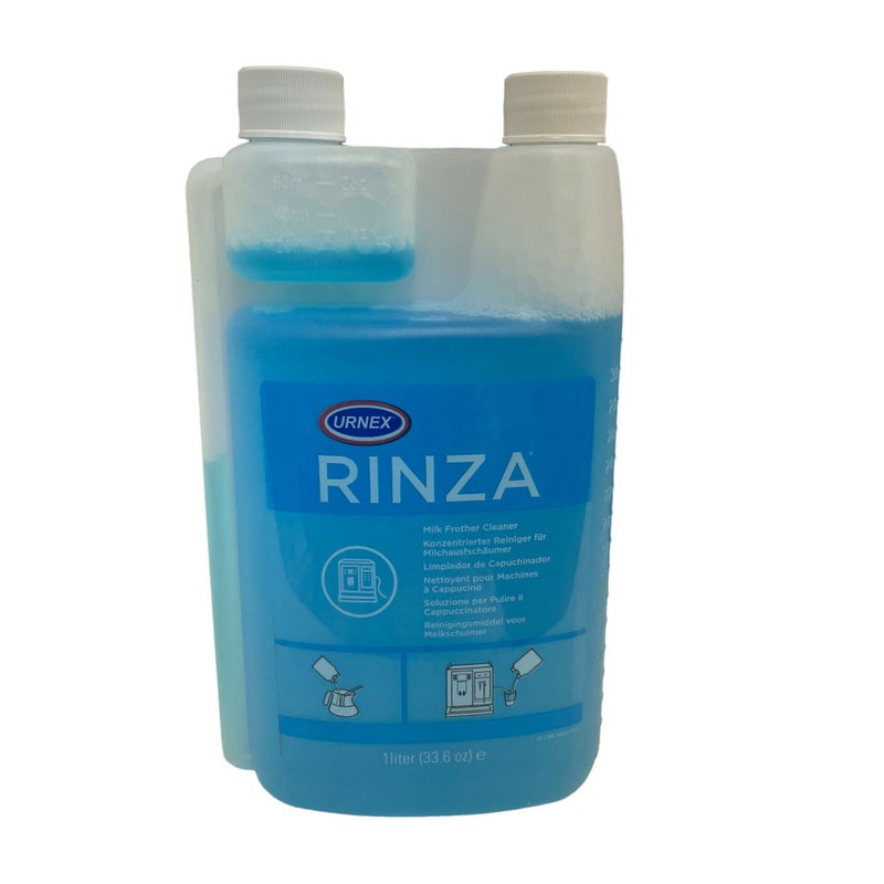 アーネックスリンザミルクスチーマークリーナー1LエスプレッソマシンミルクシステムフローサースチームワンドピッチャークリーニングUrnexRinzaAlkalineFormulaMilkFrotherCleaner-33.6Ounce