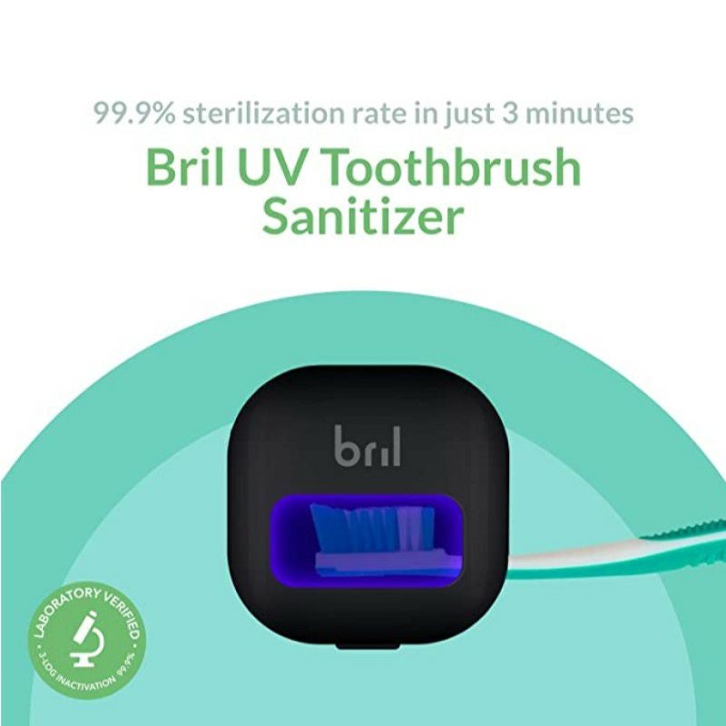 UV-C歯ブラシ消毒剤ポータブル滅菌器カバーホルダー歯ブラシ用ケースBrilUV-CToothbrushSanitizer,PortableSterilizer,Cover,Holder,andCaseforAnySizeToothbrush