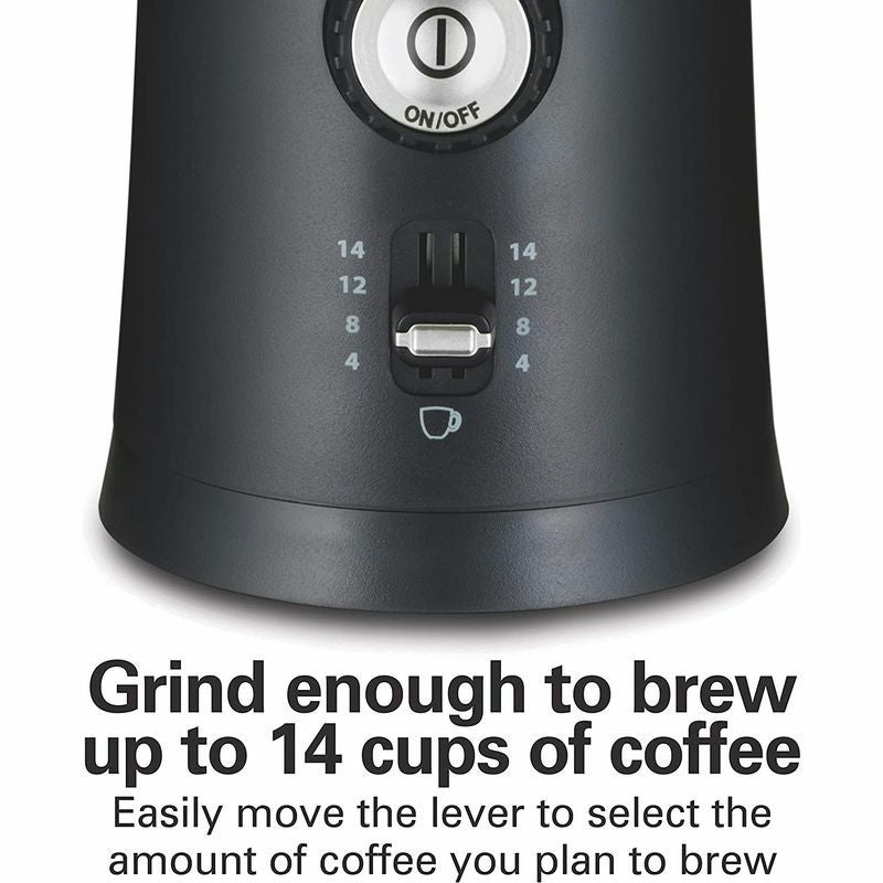 ハミルトンビーチ電動式コーヒーグラインダーコーヒーミル豆挽きブラックHamiltonBeach80393CoffeeGrinder,Black