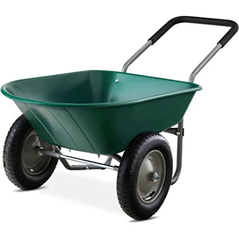 ガーデンカート 手押し車 キャリーカート ワゴン グリーン 対荷重150kg