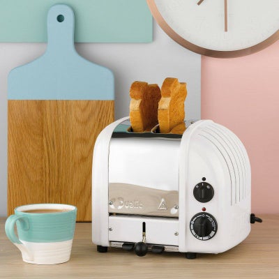 デュアリットニュージェネレーショントースター（2枚焼き)コビーグレーDualitCobble-GrayNewGen2-SlliceToasterSurlatable