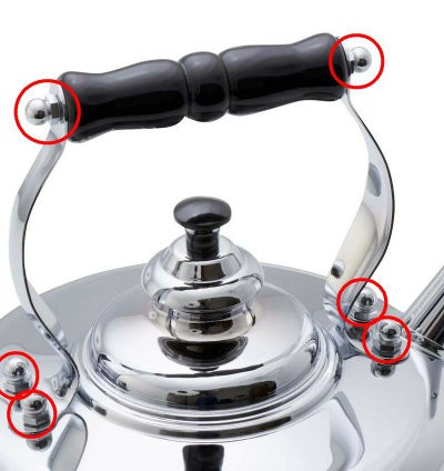 シンプレックスヘリテージクローム仕上げ銅やかんガスコンロ用SimplexHeritage2QuartChromeFinishCopperTeaKettleforGasStovetops