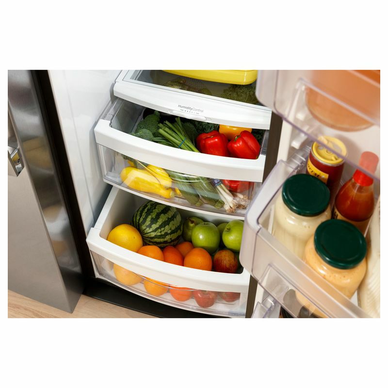 ビルトイン冷蔵庫冷凍庫583Lディスペンサー製氷ワールプール幅92cmGE25.3Cu.Ft.Side-By-SideRefrigeratorGSS25GYPFS家電