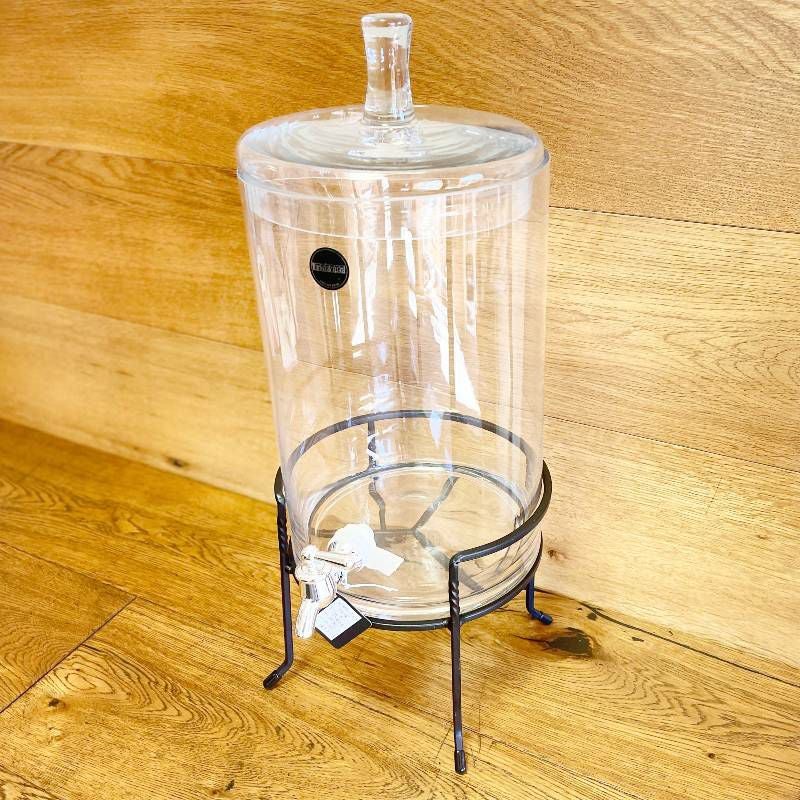 ドリンクサーバー ガラスドリンクディスペンサー 9.4L ワイヤー