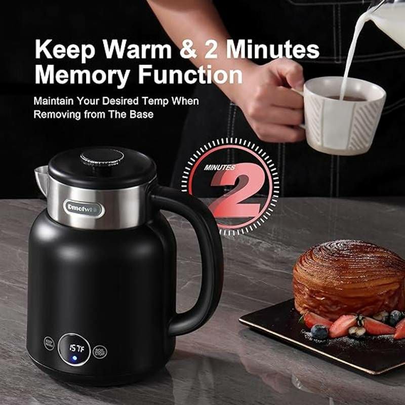 電気ケトル1.7LBPAフリーCOMFEE'MK-HJ1705A1FF-0LEO-QIY5ElectricKettle,1.7L家電