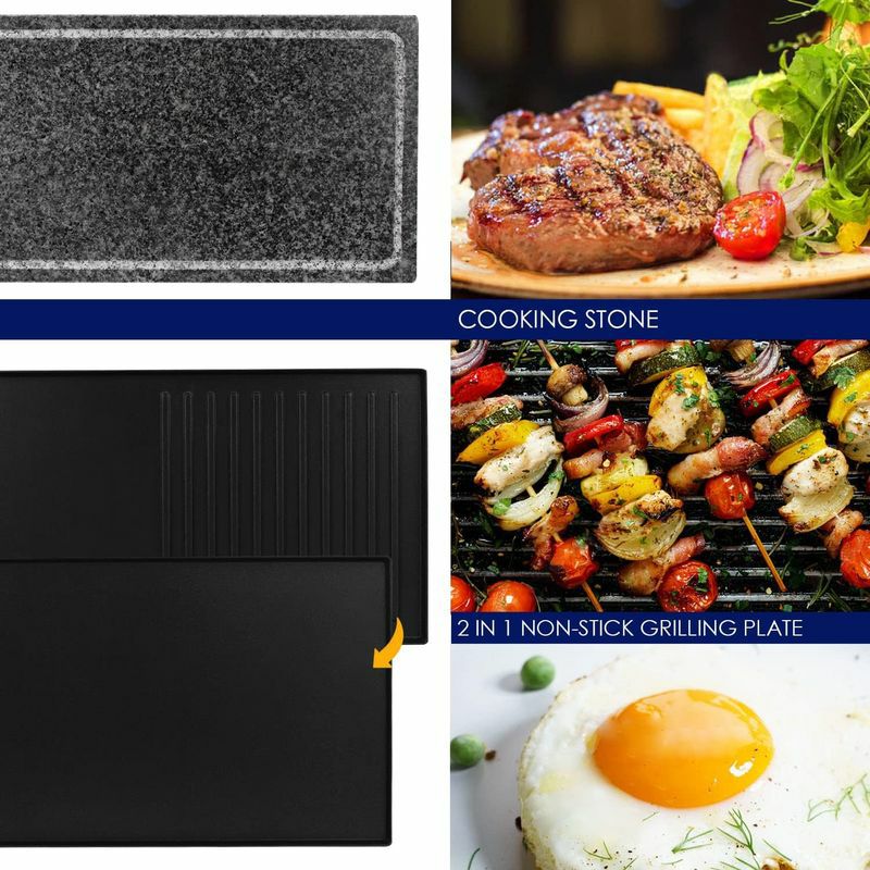 ラクレットグリル オーブン リバーシブルプレート ストーンプレート 石