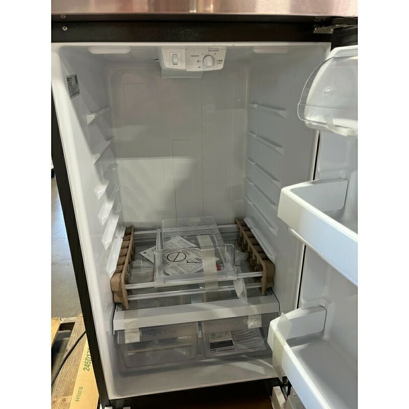 GE 冷蔵庫 496L ステンレス 幅71cm 指紋防止 トップフリーザー 自動霜