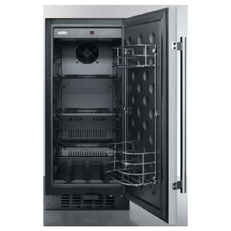 【自社のみ】製氷機1日10kgビルトイン可アイスメーカー排水不要リバーシブルドア保存保冷MarvelMLCR215SS01B15InchBuilt-InCrescentIceMakerwith25Lbsl家電【代引不可】