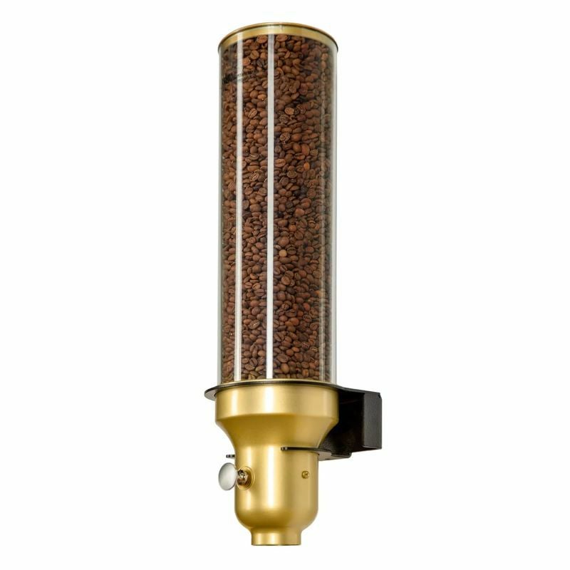 コーヒー豆ディスペンサーサーバー壁掛け3連各4.5Lトリプルゴールド金Cal-Mil3528-3-11GoldWallMount3CylinderCoffeeBeanDispenser-163/4"x61/2"x213/4"