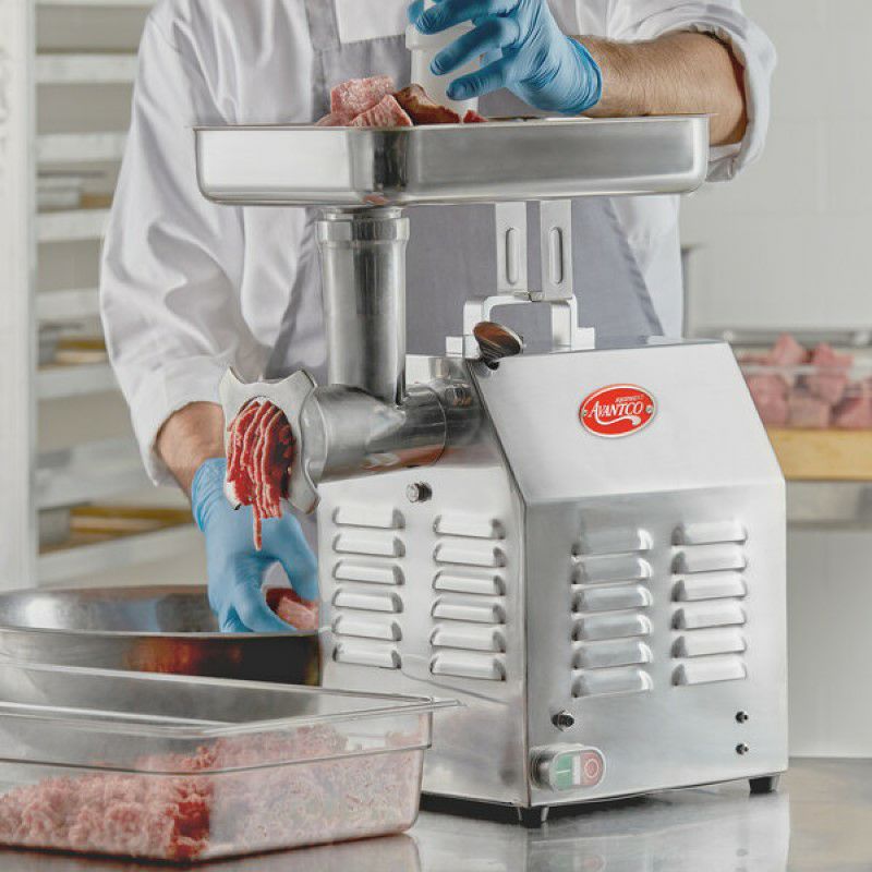 ミートグラインダー 業務品質 電動挽肉機 ミンチ 1馬力 Avantco MG12