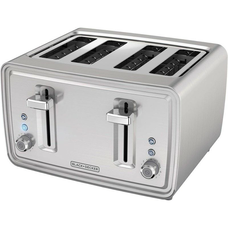 トースター 4枚焼き ステンレス BLACK+DECKER 4-Slice Toaster