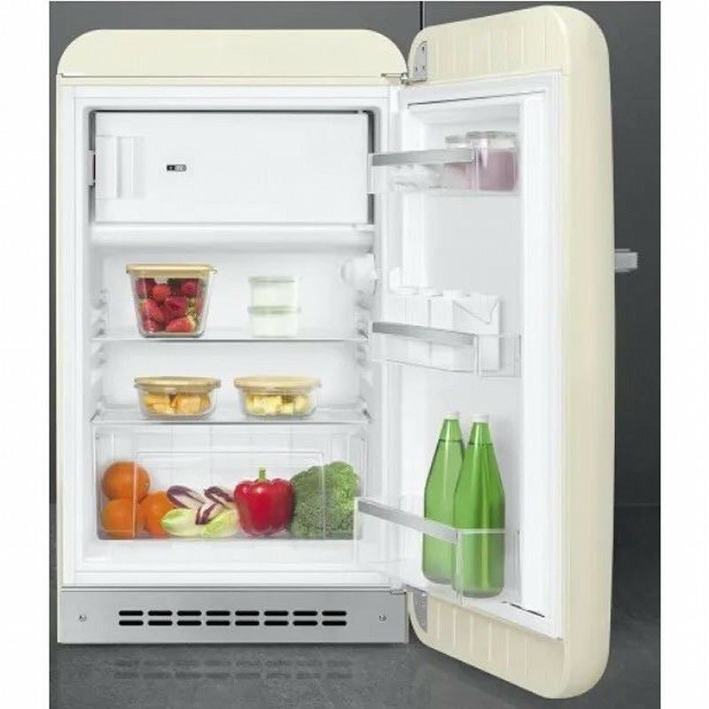 ミニ冷蔵庫冷凍庫付122LコンパクトスメッグレトロSmeg50’sRetroStyleMiniRefrigeratorFAB10U家電