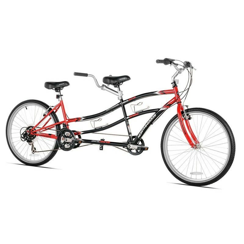 タンデム 自転車 二人乗り 20インチ ビーチクルーザーバイク 7段変速