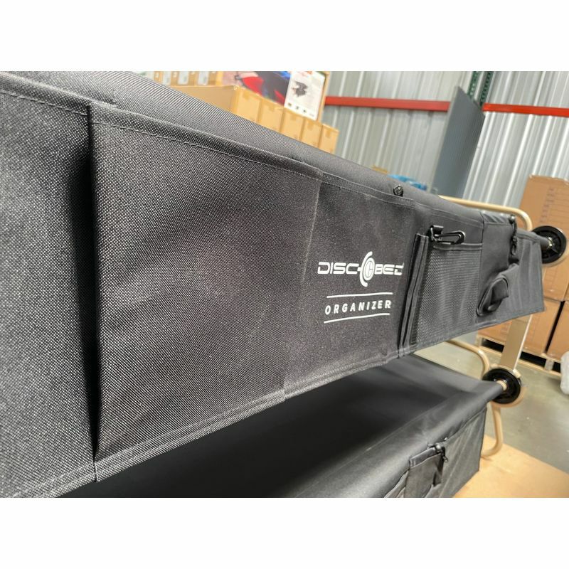 折りたたみベッド2段XLサイズベンチ227kgまでキャンプアウトドアDisc-O-BedXLwithOrganizers