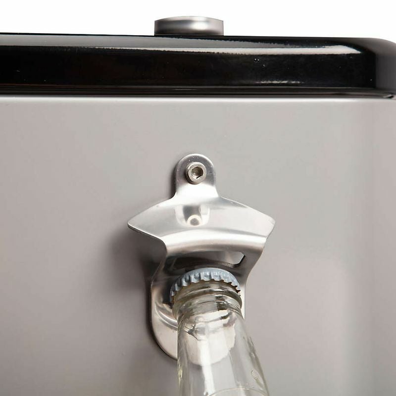 コカコーラカート型クーラーボックス76Lキャスター栓抜きトレー付レッドレトロLEIGHCOUNTRYCoca-ColaEmbossed"ICECOLD"80qt.CoolerwithTrayCP98126