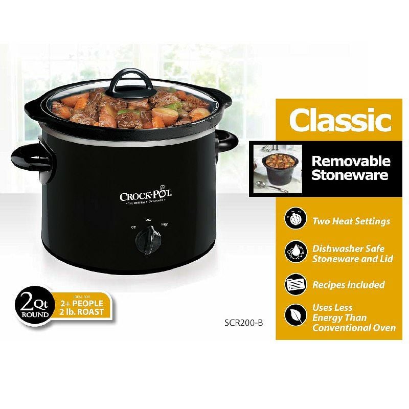 スロークッカー2.8Lクロックポットグルメ鍋ラウンド型丸型Crock-PotSCR300-SS3-QuartManualSlowCooker,Silver家電