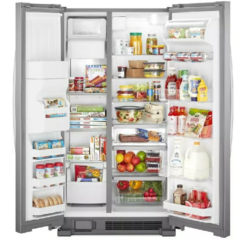 ビルトイン冷蔵庫冷凍庫694Lディスペンサー製氷ワールプール水道管直結工事要幅91cmWhirlpool36-inchWideSide-by-SideRefrigeratorWRS325SDH家電【代引不可】