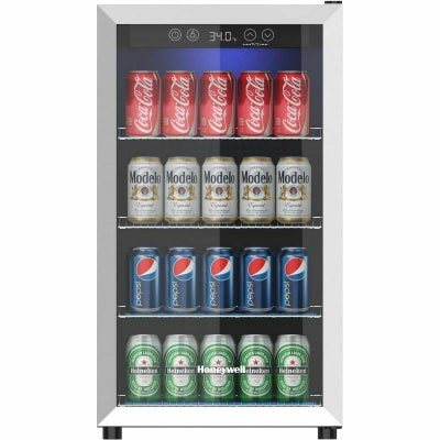 冷蔵庫ビルトイン最大177缶ビバレッジクーラーガラスドアステンレスニューエアーNewAirBuilt-InBeverageCoolerandRefrigerator,StainlessSteelMiniFridgewithGlassDoor,177CanCapacity,ABR-1770家電