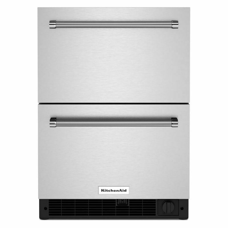 冷蔵庫冷凍庫ビルトインアンダーカウンター133L引き出し式キッチンエイドKitchenAid4.7cu.ft.DoubleDrawerRefrigeratorFreezerinStainlessSteel,CounterDepth